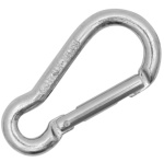 Karabinek Kong Mini Pear 150 kg srebrny