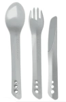Sztućce plastikowe Lifeventure ELLIPSE CUTLERY light grey