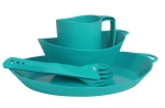 Zestaw naczyń Lifeventure Ellipse Camping Tableware Set teal