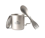 Zestaw kubek + łyżko-widelec Fjord Nansen Jacon Titanium Set