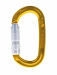 Karabinek owalny Singing Rock Oval Oxy Triple Lock yellow