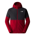 Polar Męski The North Face Glacier Heavyweight Hoody garnet red/asphalt grey