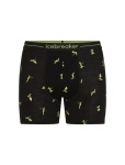 Bokserki Męskie Icebreaker Anatomica Boxer black/peridot