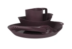 Zestaw naczyń Lifeventure Ellipse Camping Tableware Set purple