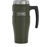 Kubek wodoszczelny Thermos King 470ml uchwyt wojskowa zieleń