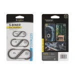 Karabinki NITE IZE S-Biner #2 #3 #4 srebrne 3szt