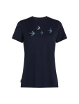 Koszulka Damska Icebreaker Tech Lite Bird midnight navy