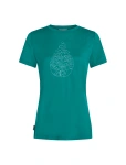 Koszulka Damska Icebreaker Tech Lite Hike Path tidal teal