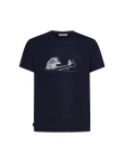 Koszulka Męska Icebreaker Blend Core Canoe Companions midnight navy