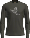 Koszulka Męska Icebreaker 200 Oasis Crew LS Skiing Yeti dark loden