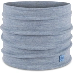 Komin Buff NECKWARMER Merino Wool Heavyweight solid light blue