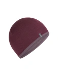 Czapka Icebreaker U 200 Oasis Reversible dark berry/grey plum