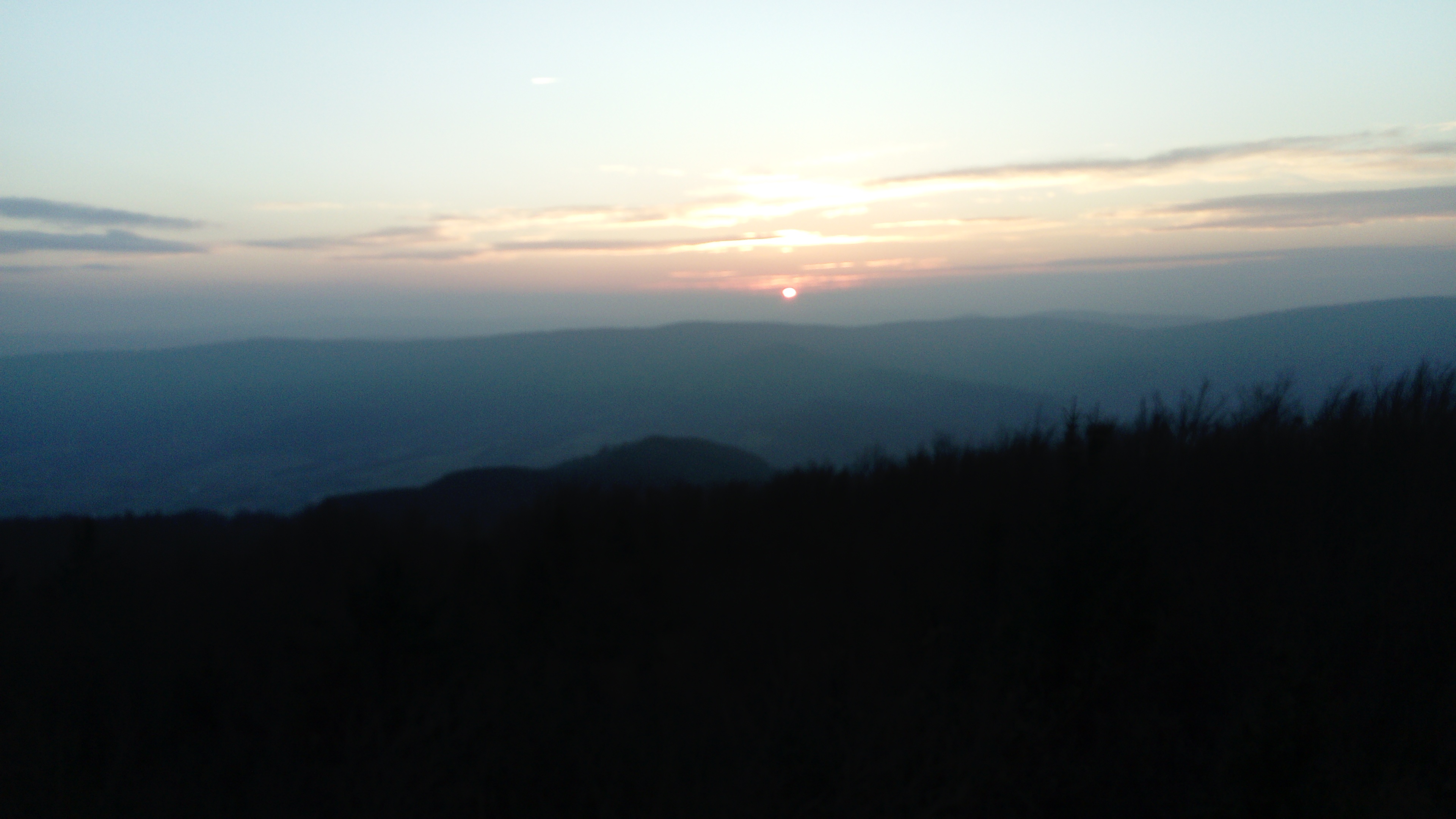 Zachód słońca na Cergowej